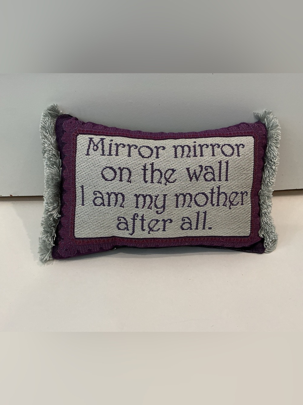 Mirror Mirror On The Wall Tapestry Pillow 8”x12”